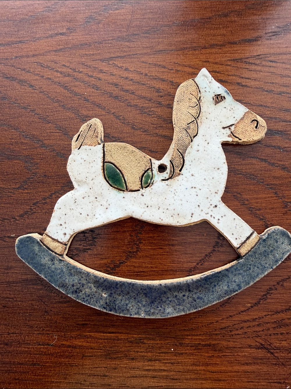 Pottery Ceramic Horse Ornament